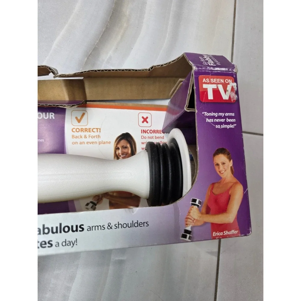 Shake Weight for Women As Seen On TV White Dynamic Inertia Dumbbell 6 Minute A4 - Picture 6 of 15